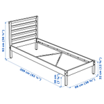 Кровать деревянная односпальная Tarva Тарва с ламелями 90*200, массив сосны
