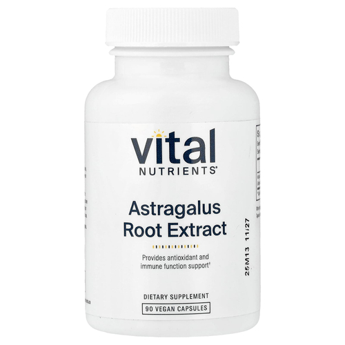 Vital Nutrients, экстракт корня астрагала, 90 веганских капсул (300 мг в 1 капсуле)