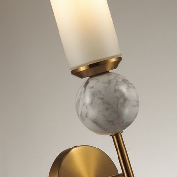 Бра 1*Е14 4359/1W латунь/белый Lolla Odeon Light