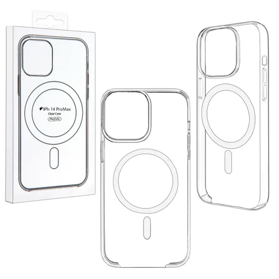 Чехол Magsafe iPhone 14 Pro Max Clear (BOX)