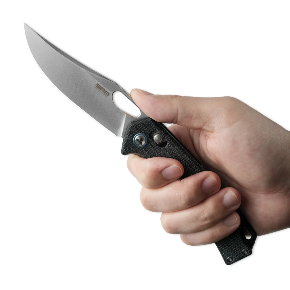Нож складной SRM 9203-MB Retriever Satin (10Cr15CoMoV, Black Micarta)