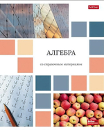Тетрадь предметная 48л А5ф клетка на скобе Алгебра "Цветная мозаика" (Хатбер)