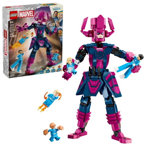 Конструктор LEGO Marvel 76316 Фантастическая четверка против Фигурка Галактуса-конструктора