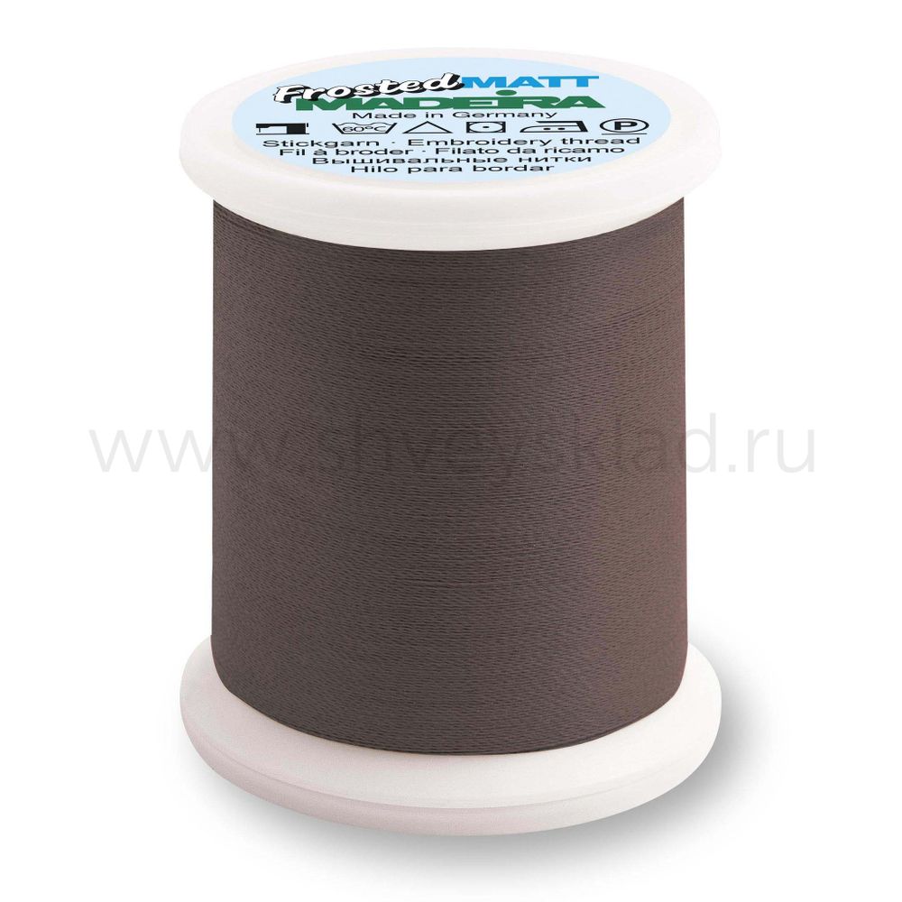 Нитки вышивальные супер матовые Madeira Frosted Matt №40, 500 м, цв. 7957, 9848, 1 катушка