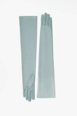 ZARA X JOHN GALLIANO ДЛИННЫЕ ПЕРЧАТКИ ИЗ 100% КОЖИ LIMITED EDITION, МЯТНЫЙ