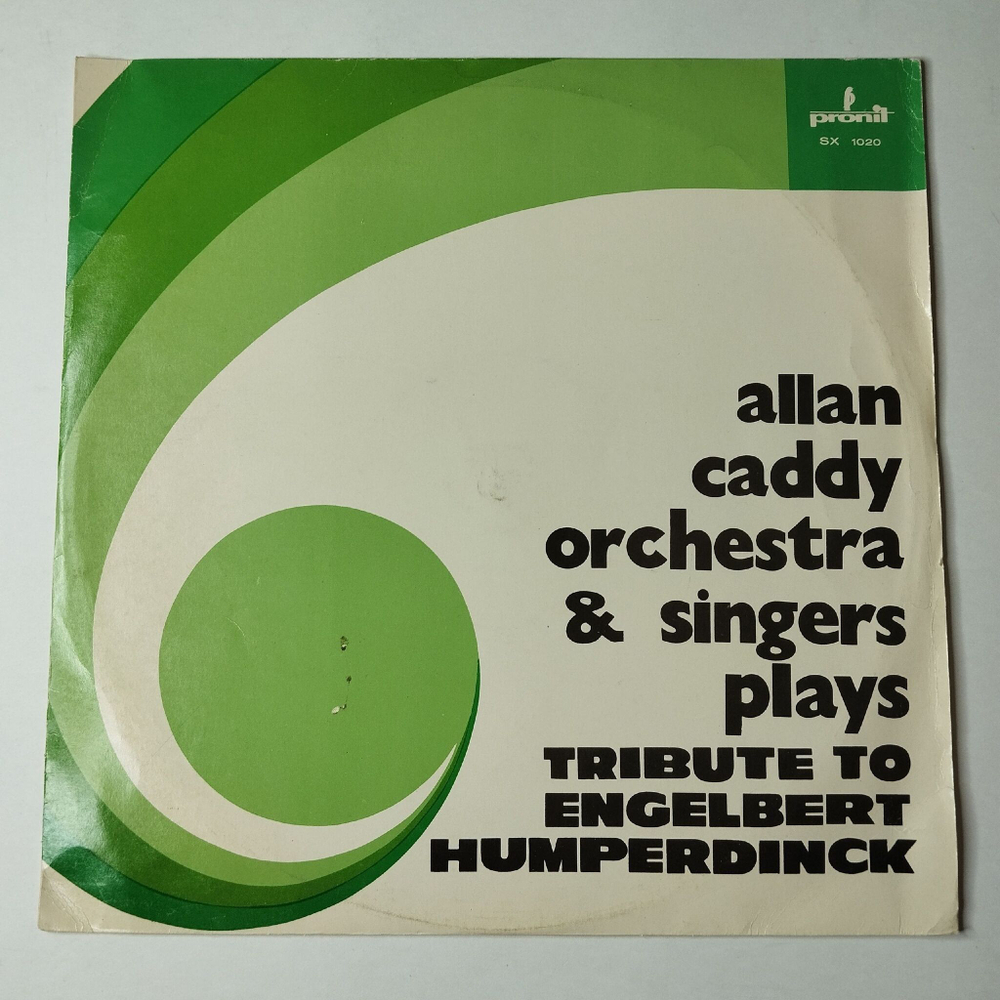 Винтажная виниловая пластинка LP Allan Caddy Orchestra and Singers Tribute To Engelbert Humperdinck (Польша 1974)