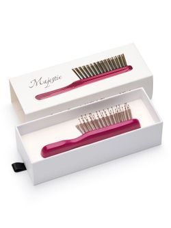 Расческа Majestic Scalp Brush спелая вишня (дорожная версия)