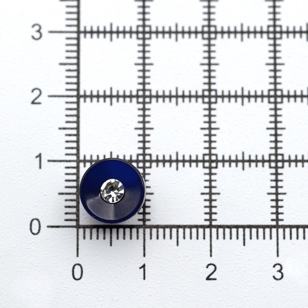 Пуговицы на ножке 16L=10 мм, пластик (blue 2 (синий 2)), 36 шт, PS24