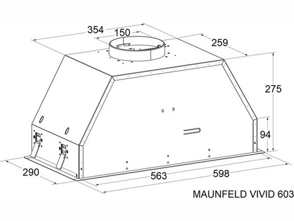 Вытяжка MAUNFELD VIVID 603EM черный
