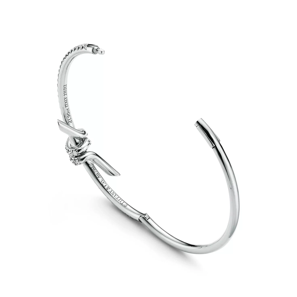 Браслет из белого золота 18k с бриллиантами, Tiffany 💠 Knot