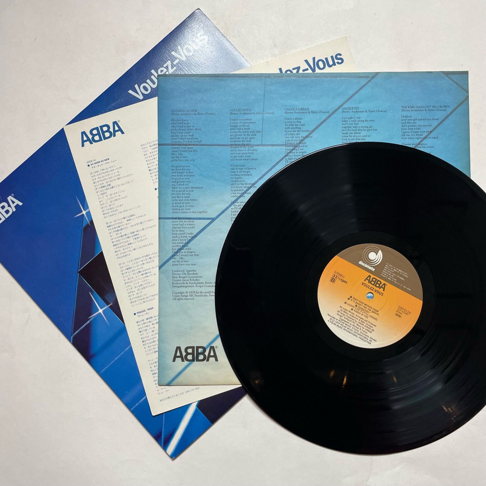 Винтажная виниловая пластинка LP ABBA Voulez Vous (Japan 1979) (No Obi) Kisses Of Fire