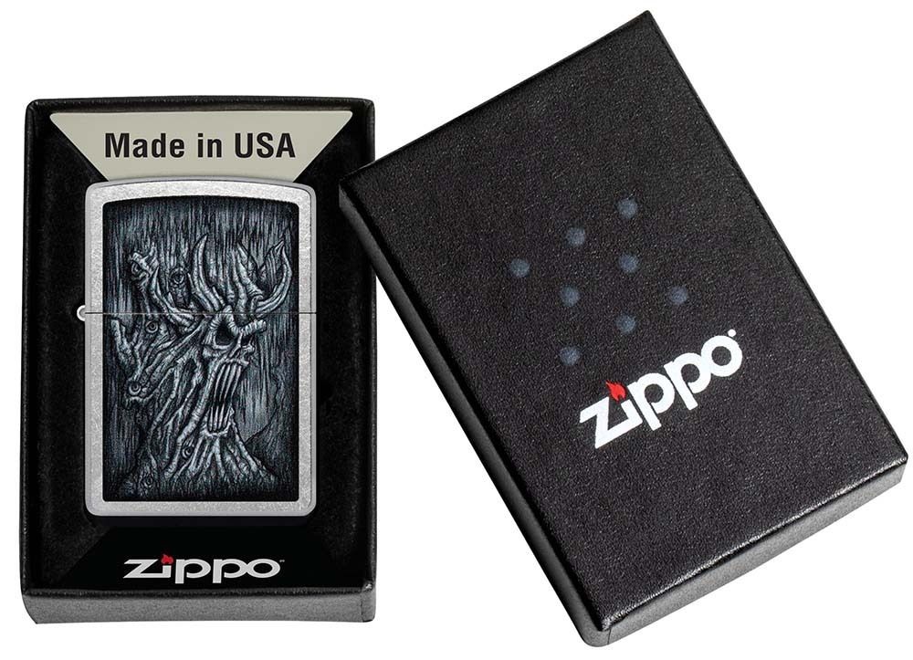 Зажигалка Zippo Evil Tree с покрытием Street Chrome (48681) 6