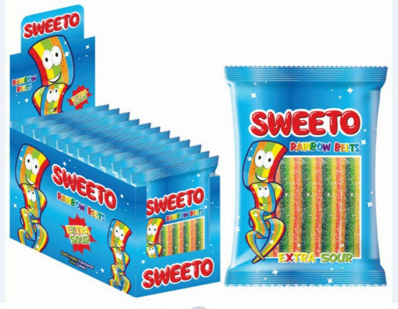 Мармелад SWEETO Кислый ремешок Фруктовый микс 70г*12шт