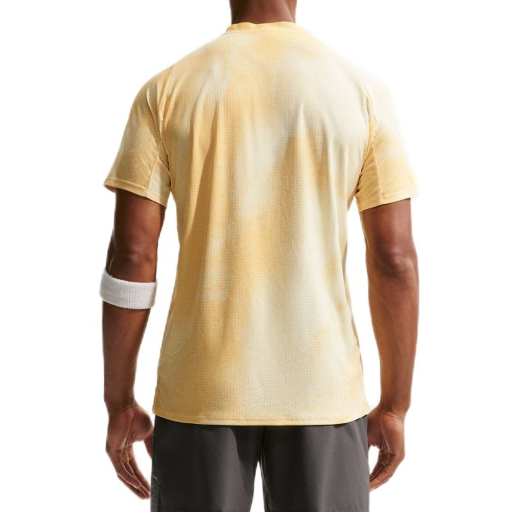 Мужская футболка Nike Court Paris Slam Advantage Dri-Fit Tennis - alabaster/topaz gold/black