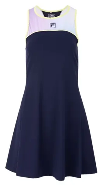 Теннисное платье Fila Skylar - navy/aqua blue graphic