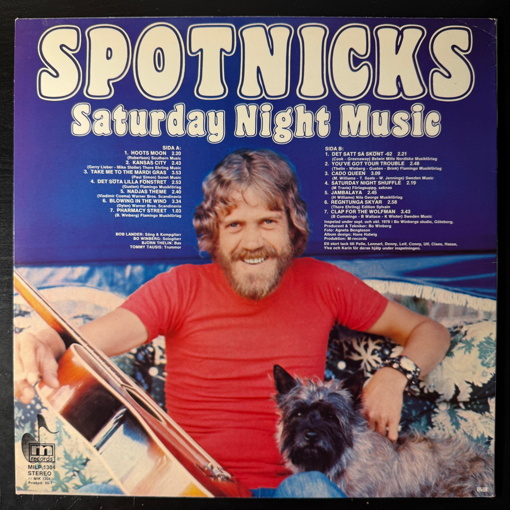 Spotnicks – Saturday Night Music (Швеция 1979г.) Т