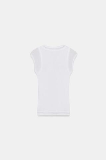 ZARA ДВУХСЛОЙНАЯ ФУТБОЛКА SUPIMA®, БЕЛЫЙ