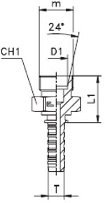 Фитинг DN 05 DKO-L (Ш) 12x1.5 6