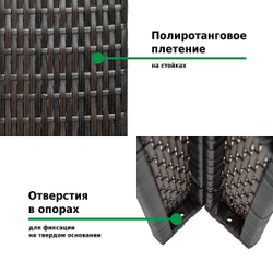 Шатер садовый Green Glade 3x3 м со шторами
