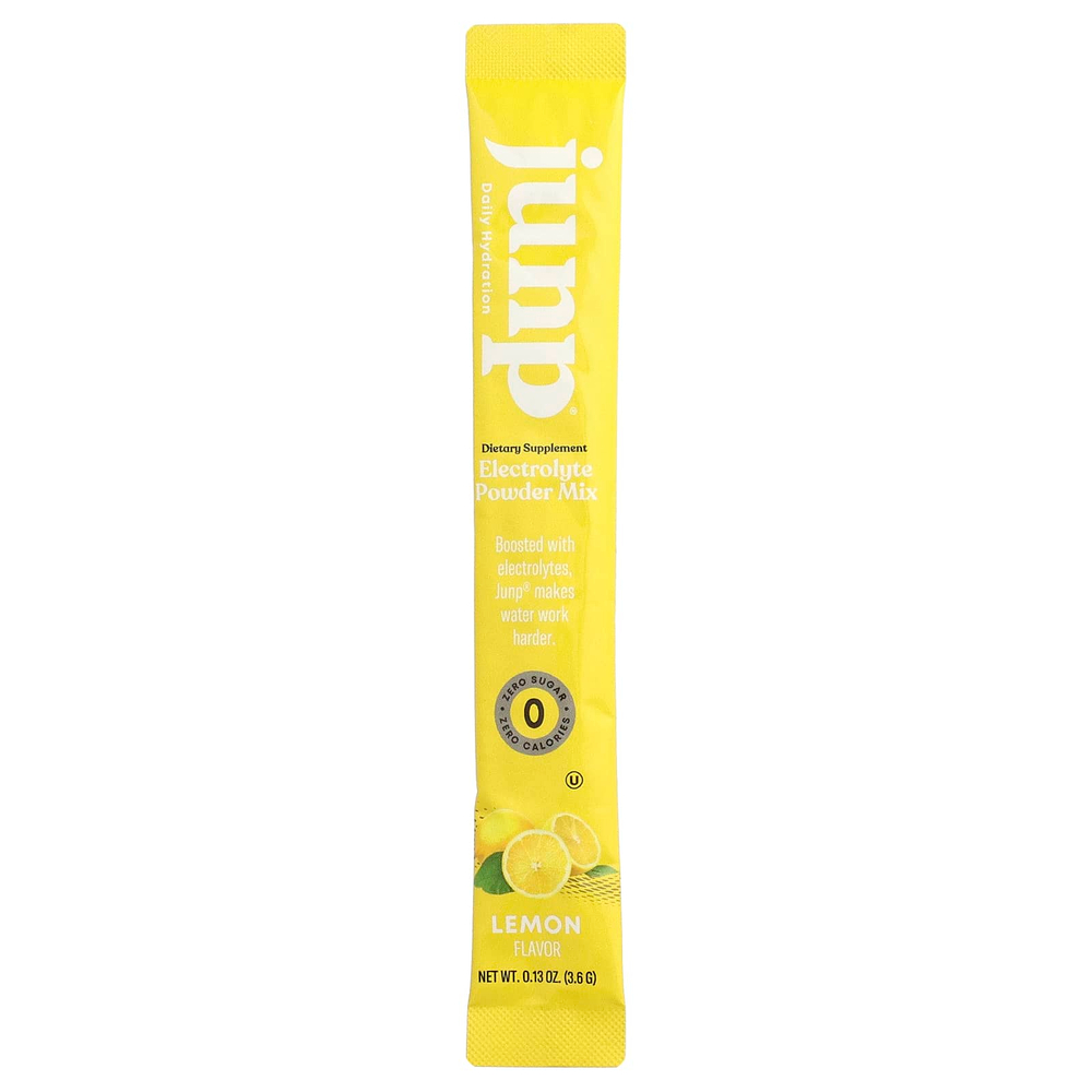 JUNP Hydration, электролитная порошковая смесь, со вкусом лимона, 5 пакетиков по 3,6 г (0,13 унции)