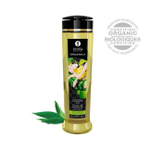 Съедобное натуральное массажное масло Shunga Kissable Massage Oil (зеленый чай 240 мл) (Цвет: прозрачный)