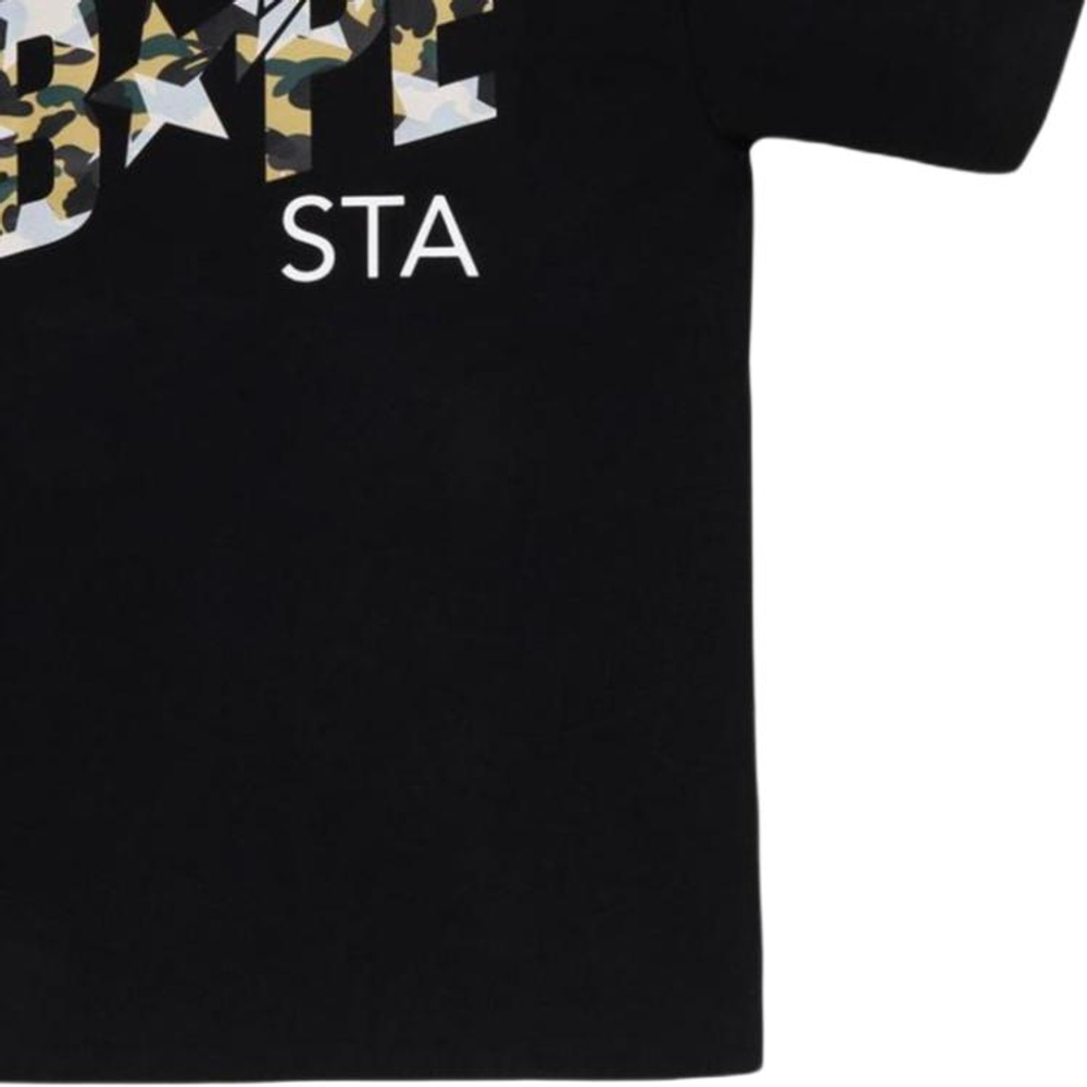 A Bathing Ape Bathing Ape Футболка Moderate Regular Straight Fit Summer Bap Ss26 053 черный