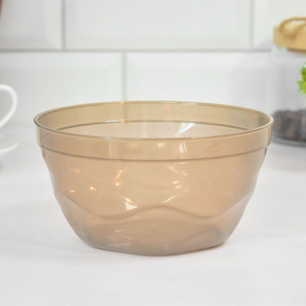 Салатник 0,75л "Модена", коричневый транспарент