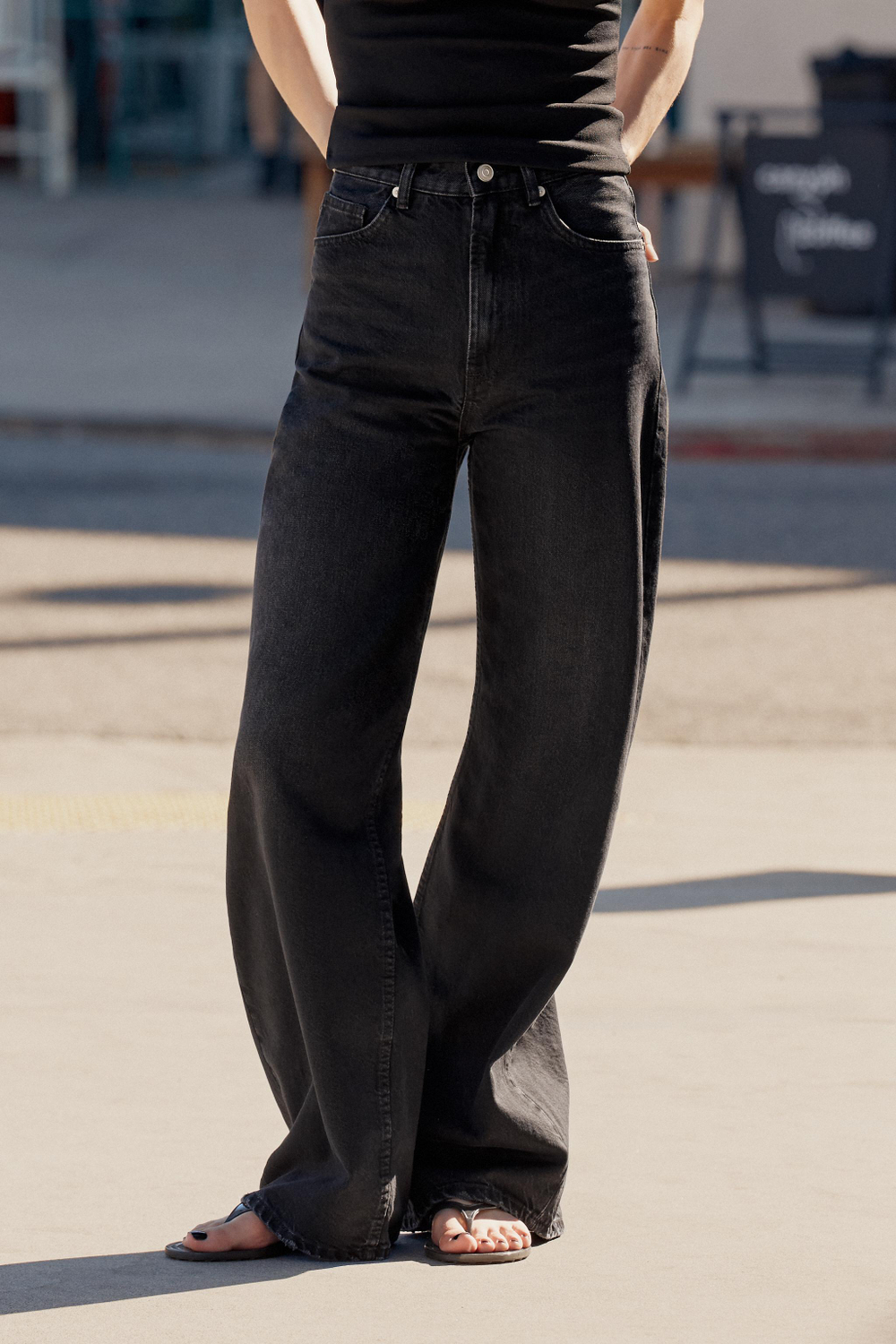 ДЖИНСЫ TRF EXTRA WIDE LEG С ВЫСОКОЙ ПОСАДКОЙ — ZARA