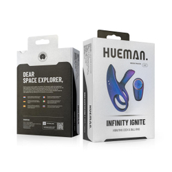 Hueman Infinity Ignite - Эрекционное виброкольцо с клиторальной подушечкой