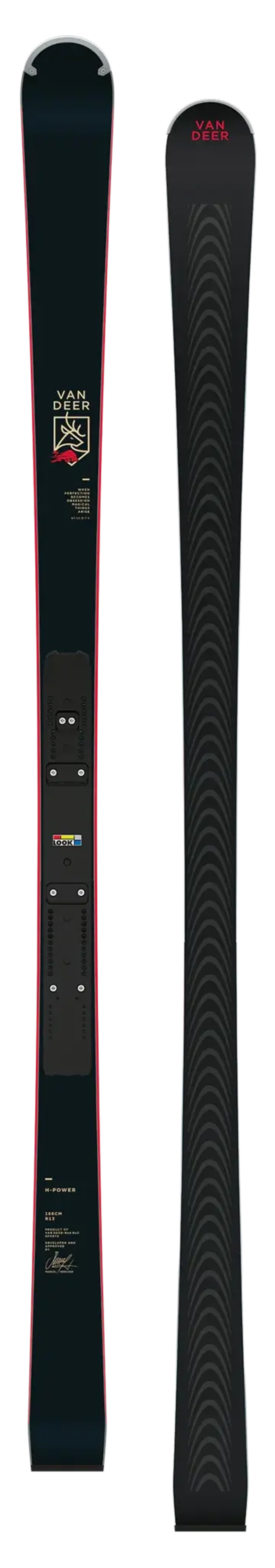 VAN DEER экспертный спортцех H-POWER R-19 182 см black w/ R22 без креплений/ с креплениями SPX 15/ с креплениями SPX 12