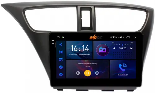 Магнитола для Honda Civic 9 2012-2015 (хэтчбэк) - AIROC 2K RI-1901 Android 12, Быстрая, QLed+2K, CarPlay, SIM-слот