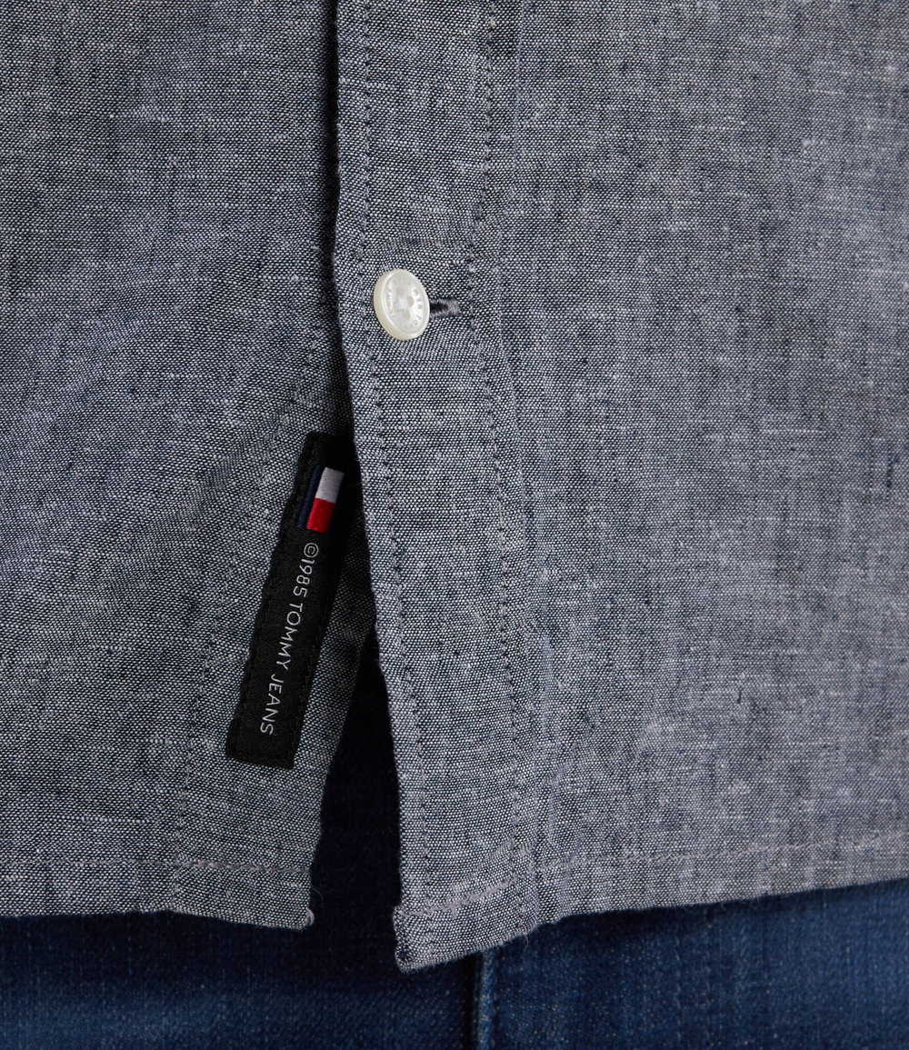 Рубашка MAO LINEN BLEND Tommy Jeans - серый(DM0DM18964)