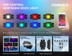 Комплект фар Aurora 6 шт. рабочего света врезных ALO-Y6-2-RGBW-D6