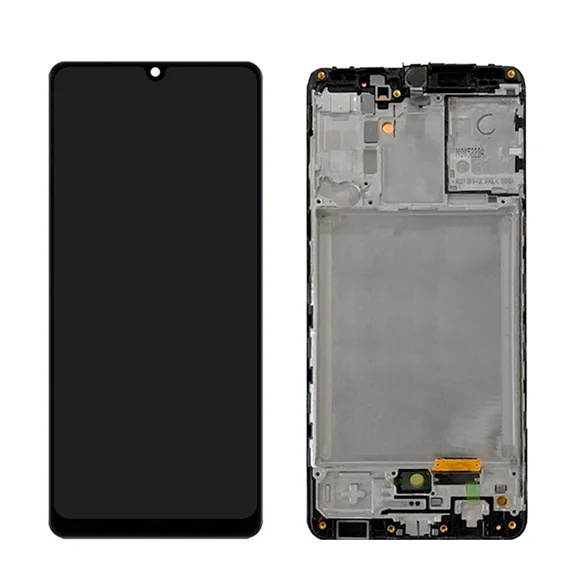 Дисплей Samsung Galaxy A31 в сборе с тачскрином на рамке (Black) (OLED)