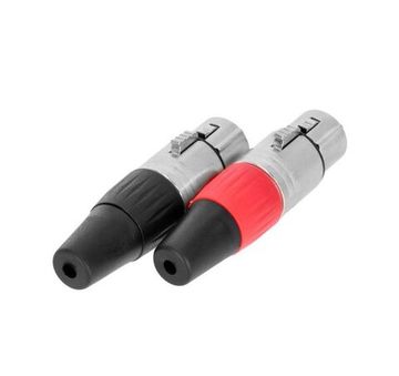 Adam Hall K3CXF3PAIR - разъем XLR (F), красный и черный, пара