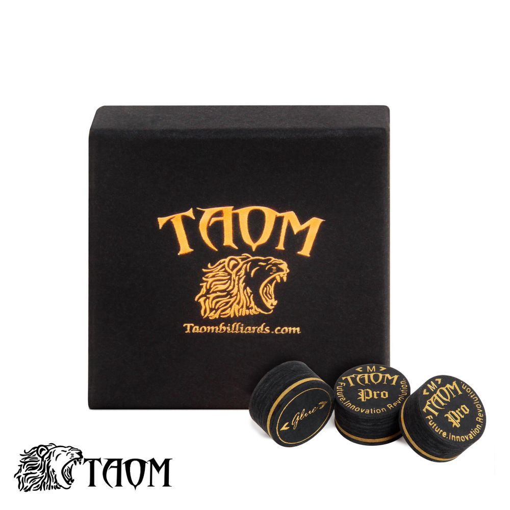 Наклейка для кия Taom Pro ø14мм Medium в индивидуальной упаковке 1шт.