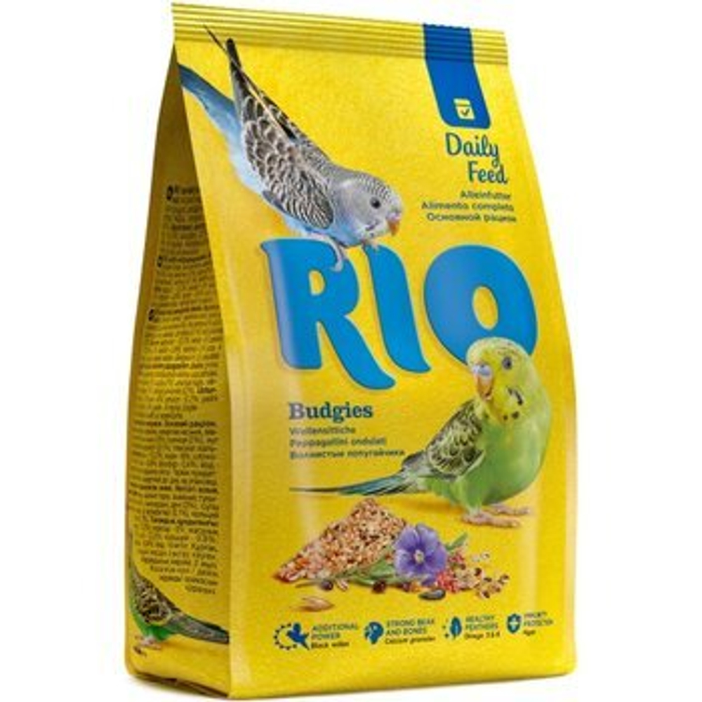 Корм для волнистых попугайчиков основной рацион, 1000г Rio