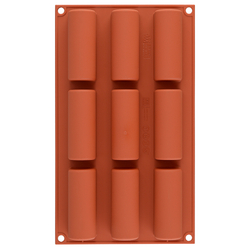 Форма силиконовая для приготовления пирожных и конфет midi buche, 17х30 см