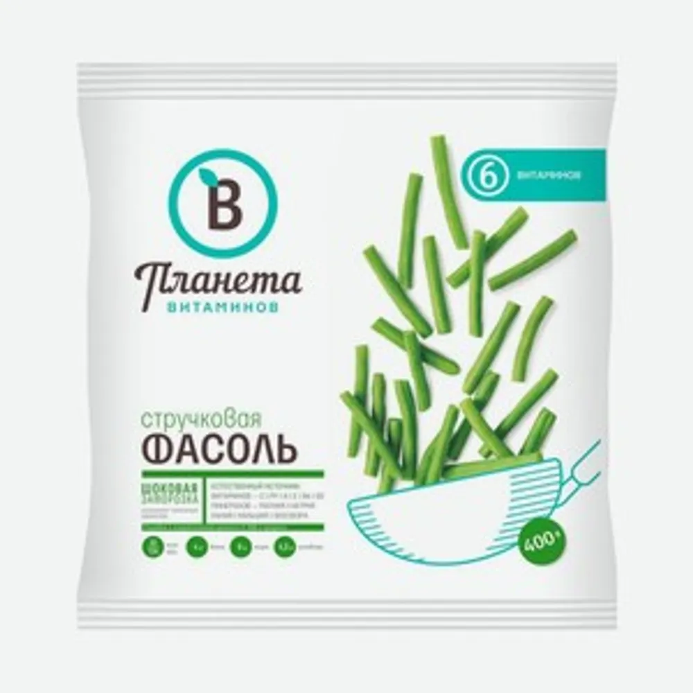 Фасоль стручковая, Планета Витаминов, 400 г, (25)