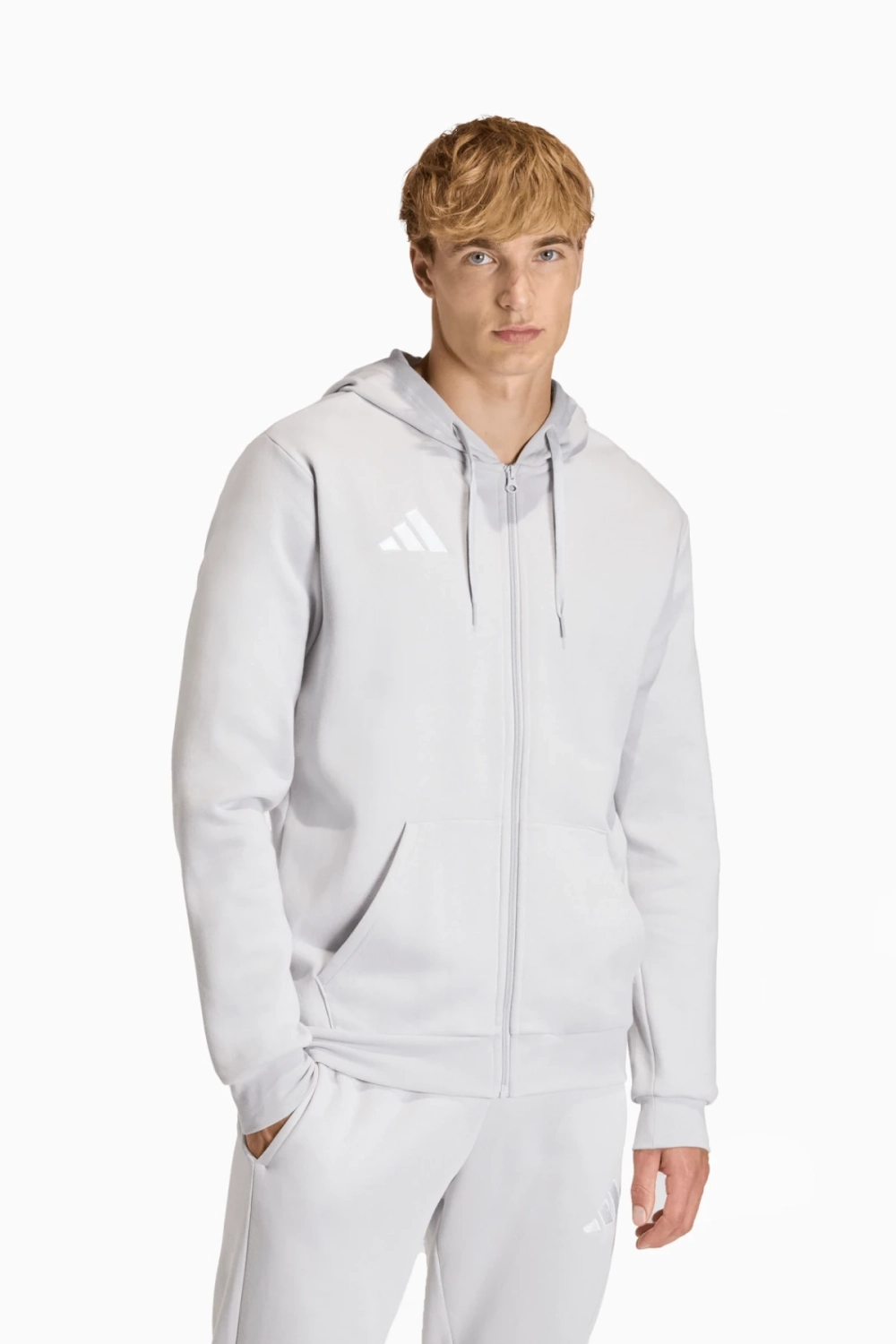 Кофта adidas Entrada 26 Sweat Full-Zip - серый