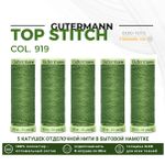 Нитки отделочные Gutermann Top Stitch 30 (30 метров), 5 кат. | 919 папоротник