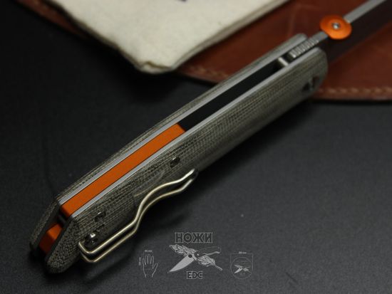 Складной нож FOX knives FX-525MITERZUOLA c клинком из стали BECUT, рукоять микарта