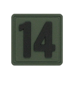Шеврон "14" Внимание! Размер 2.5х2.5 см