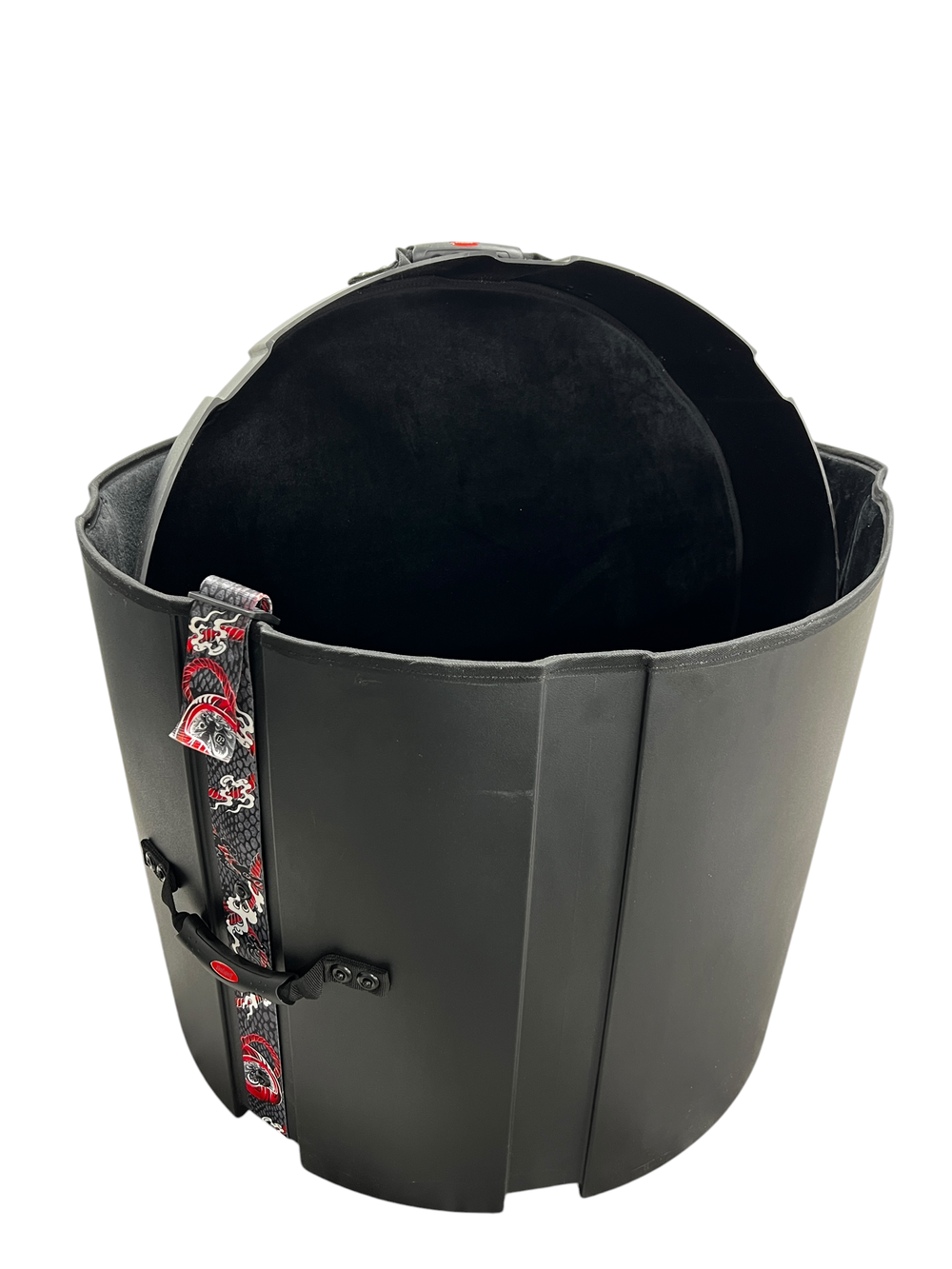 Ударопрочный кейс DGCASE DARUMA 22-18V - для басс (большого) барабана, ЧЕРНЫЙ, отделка велюр