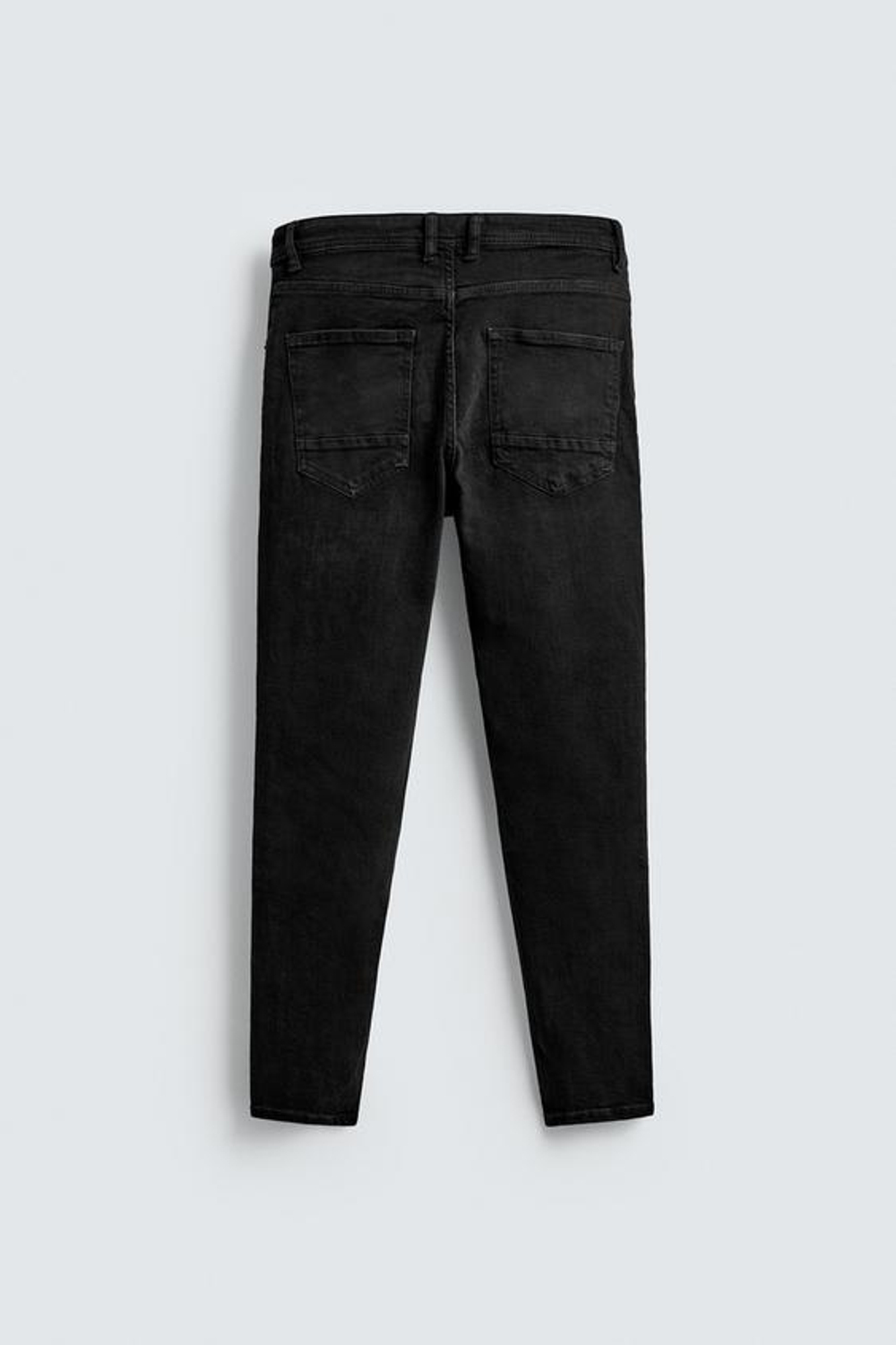 ZARA УКОРОЧЕННЫЕ ДЖИНСЫ SKINNY, ЧЕРНЫЙ