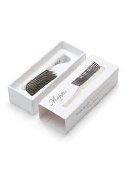 Расческа Majestic Scalp Brush белый жемчуг (дорожная версия)
