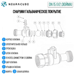 Умный WiFi шаровый кран с электроприводом DN15 (1/2" дюйма) USB5V + ручное управление (Работает с eWelink, Алиса)