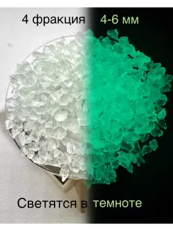 СТЕКЛЯННАЯ КРОШКА ЛЮМИНЕСЦЕНТНАЯ 4 фракция