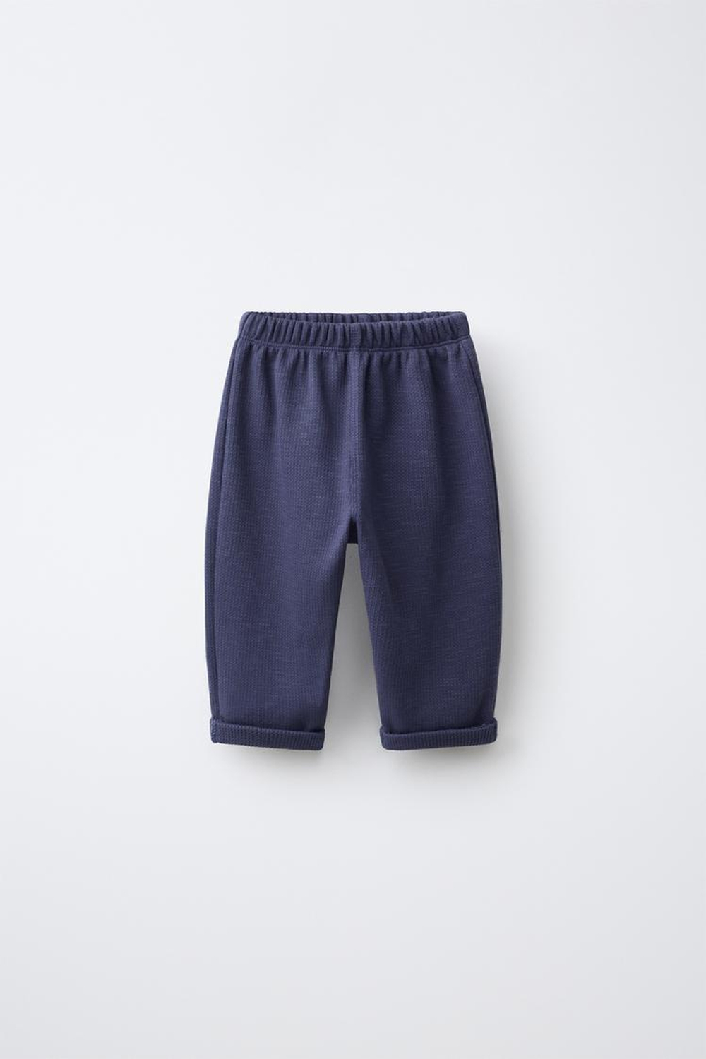 ZARA БРЮКИ С КАРМАНОМ И НАШИВКОЙ, ВЫЦВЕТШИЙ СИНИЙ