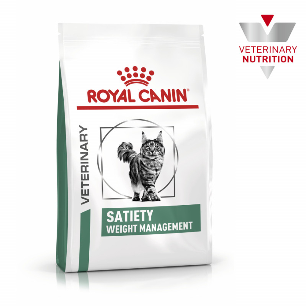 Royal Canin Satiety Weight Management Сэтайети Вейт Менеджмент Корм сухой полнорационный диета для взрослых кошек для снижения веса 350г